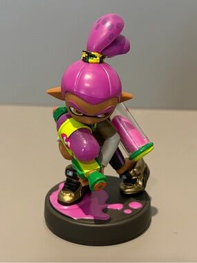 Splatoon Purple Inkling Boy Amiibo Nintendo Figure RARE
